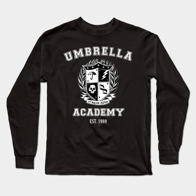 Umbrella Academy - School Varsity Long Sleeve T-Shirt by Dopamine Creative